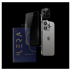 Захисне скло iLera Sapphire Ultra+ Glass для Apple iPhone 14 Pro Max (Чорне)